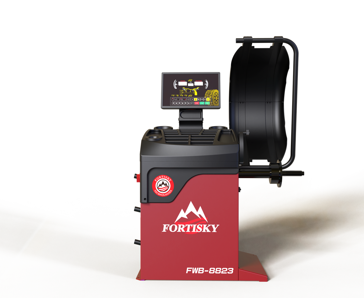 Fortisky 2D Car Wheel Balancer Self-Calibration w/Laser Light FWB-8823