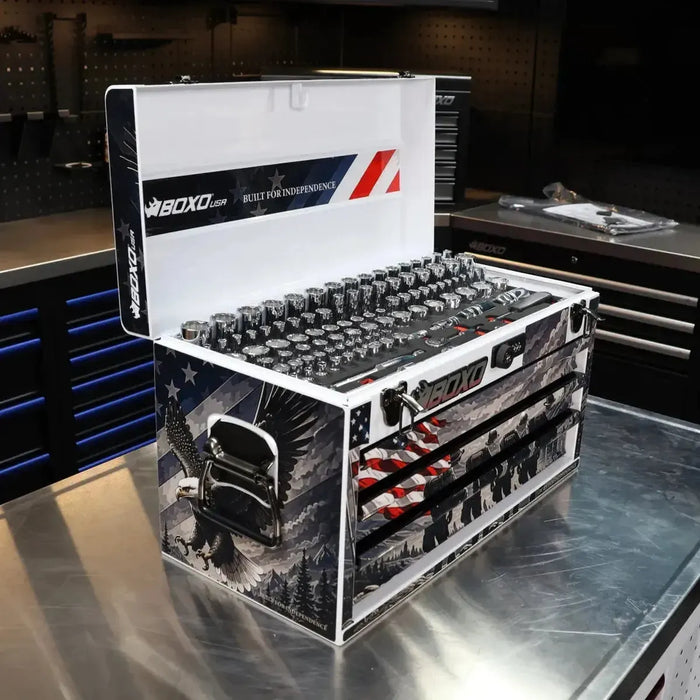 BoxoUSA America 250 3-drawer Hand Carry Toolbox ECC20301L-FRDM