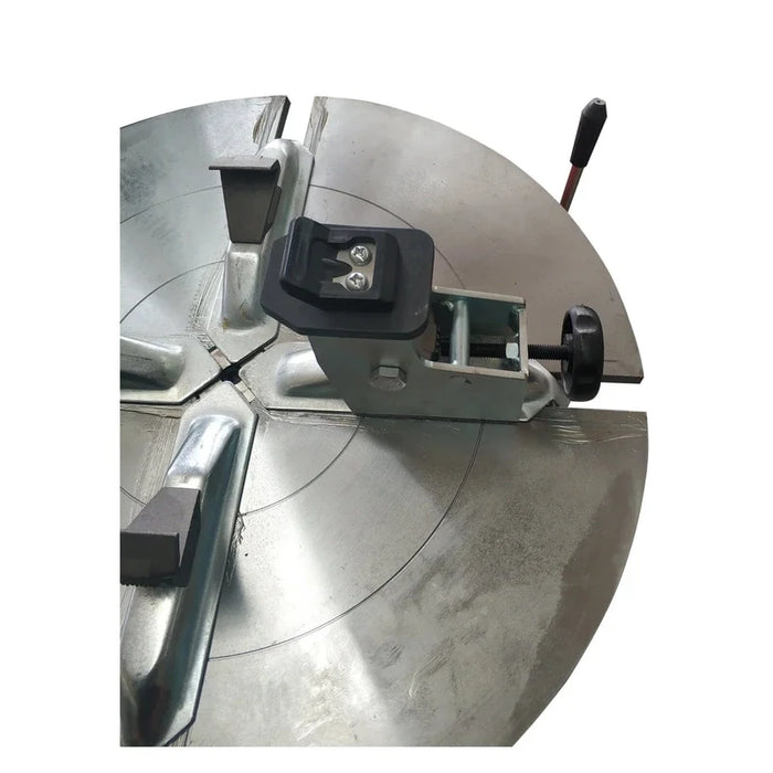 Katool KT-MC1 Motorcycle Adaptor setup on a tire changer