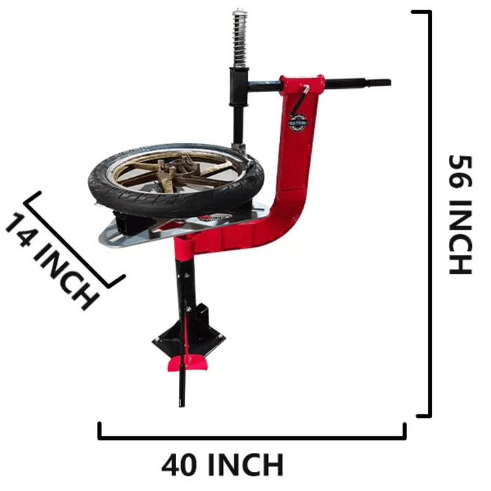 Katool KT-MOTO1001 Manual Motorbike Tire Changer Machine Measurement