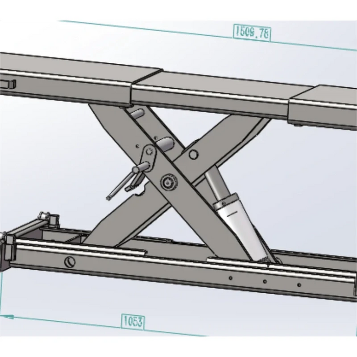 Katool KT-RJ50 Rolling Jack 5000 lbs Lifting Capacity Length