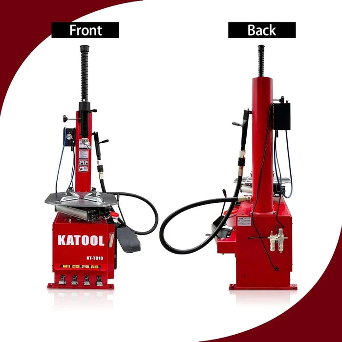 Katool KT-T810 & KT-B750 Tire Changer & Wheel Balancer Combo Front and Back View