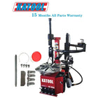Katool KT-T850 Tilt-Arm Wheel Clamp Tire Changer Machine warranty