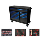 BoxoUSA Pro Series | 45" 11-Drawer Rolling Tool Box with 233-Piece Master Tool Set 45BM-BK-B