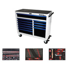 BoxoUSA Pro Series | 45" 11-Drawer Rolling Tool Box with 233-Piece Master Tool Set 45BM-W-B
