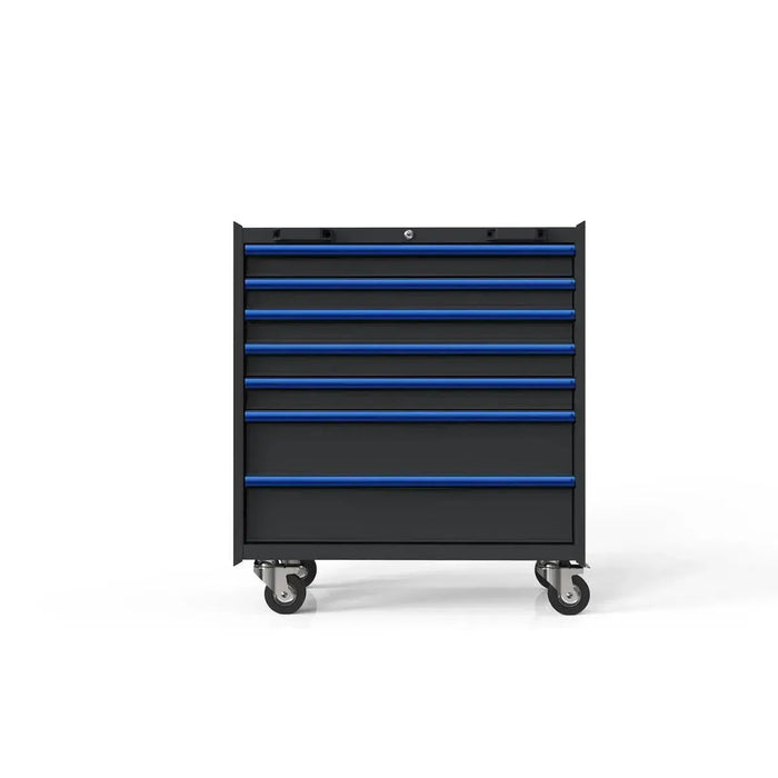 BoxoUSA OSM Pro Series | 34" 7-Drawer Roller Cabinet MST340072-RBK-B