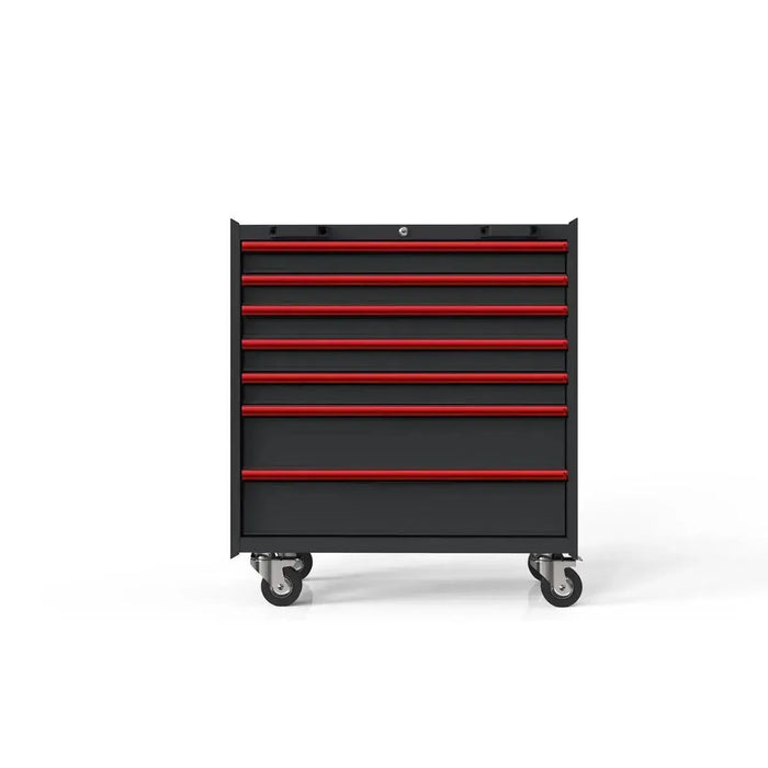 BoxoUSA OSM Pro Series | 34" 7-Drawer Roller Cabinet MST340072-RBK-R