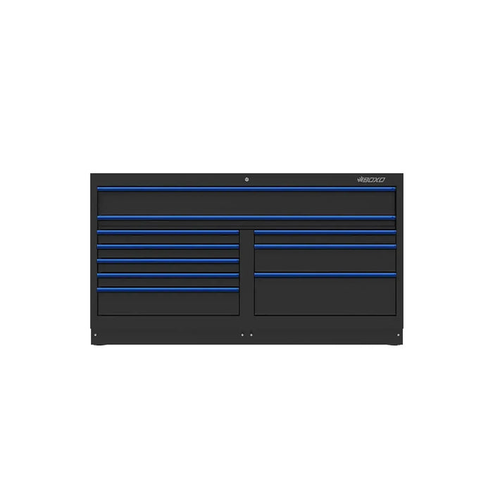BoxoUSA OSM Pro Series | 68" 10-Drawer Cabinet MST68A101-RBK-B