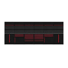 BoxoUSA OSM Pro Series | 204" 26-Piece Professional Organized Storage Modules Build Out | 20-Drawers, 6-Cabinets OSM-B12-R