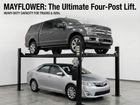 Mayflower Blacksmith Heavy Duty Four Post Lift Storage Service Extra Length Height Pro8000XLH