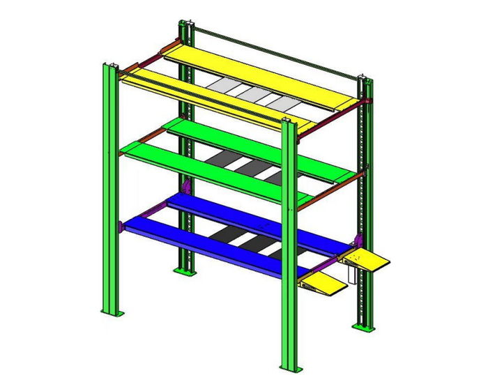 4032-4 "The Four Stacker" Four-Level Car Storage Lift - Triple-Capacity 5,500 / 4,400 / 4.400 lb. Platforms | 10-Year Warranty | Free Shipping