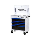 BoxoUSA Pro Series 35" | 5-Drawer Flip-Top Service Cart Tool Box UAS342051LM-W-B