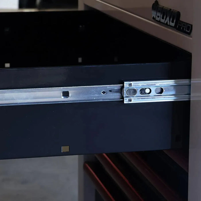 BoxoUSA Pro Series 35" | 5-Drawer Flip-Top Service Cart Tool Box UAS342051LM-W-R