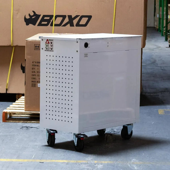 BoxoUSA Pro Series 35" | 5-Drawer Flip-Top Service Cart Tool Box UAS342051LM-W-R