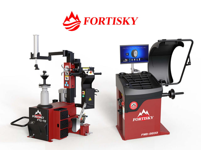 Fortisky Leverless Center Post Tire Changer Combo T2-8833