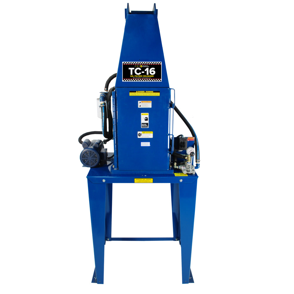 Display of TC 16 Oil Filter Crusher