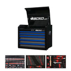 BoxoUSA Pro Series | 26" 5-Drawer Tool Box with 233-Piece Master Tool Set 26TM-BK-B