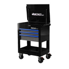 BoxoUSA Pro Series | 28" 3-Drawer Flip top Service Cart Tool Box UAS2603LM-BK-B