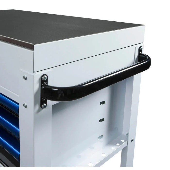 BoxoUSA Pro Series | 35" 3-Drawer Slide-Top Service Cart Tool Box with 233-Piece Master Tool Set 35SBM-BK-R