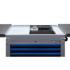 BoxoUSA Pro Series | 35" 3-Drawer Slide-Top Service Cart Tool Box with 233-Piece Master Tool Set 35SBM-BK-R