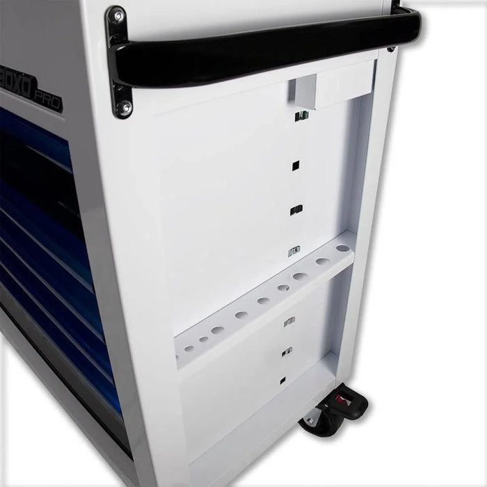 BoxoUSA Pro Series | 35" 5-Drawer Flip-Top Service Cart Tool Box with 233-Piece Master Tool Set 35FBM-BK-R