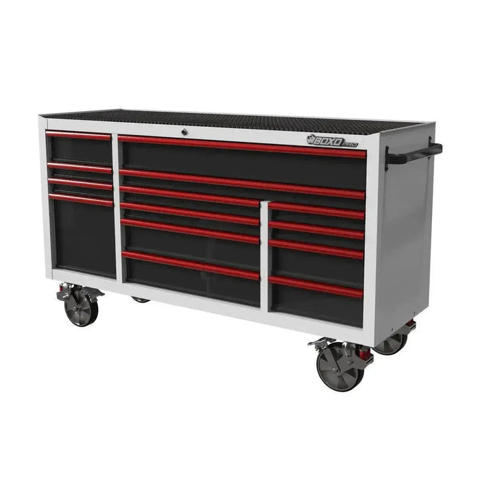 BoxoUSA Pro Series | 72" 14-Drawer Rolling Tool Box UATD7214-W-R
