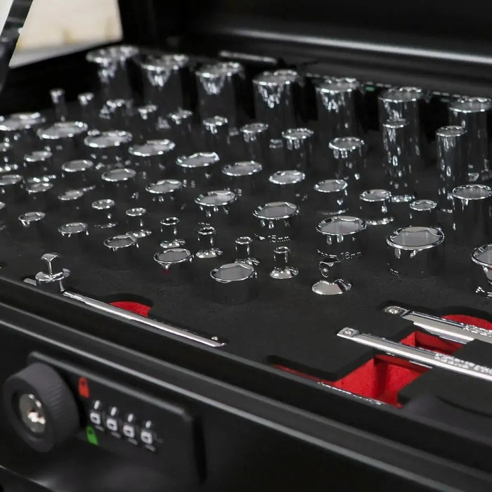 BoxoUSA UTV Box | 190-Piece Metric and SAE UTV Tool Set with 5-Drawer Hand Carry Tool Box UTVBX-BK