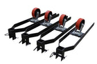 Model: Olympic HDMBL-10 "The Skipper" Portable Boat & Trailer Storage Lift / Extra Wide / Extra Long / Adjustable Width Runway / Sliding Hitch Wheel Rest / 84″ Storage Space / 125″ Between Posts / 195″ Platform Length / 10 Year Warranty / SHIPS FREE!