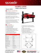 Model: Olympic 2PBP-8 / 8,000-lb Base Plate 2-Post Lift / 2-stage arms / Symmetric 2-stage foot pads / Dual point lock release / 10-year warranty / SHIPS FREE!