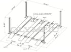 Model: Olympic 4PXW-10 / 10,000-lb. Capacity Two Car Stacker Lift / Four Car Storage Capacity / 78″ Clearance / Drip Trays / 208″ W X 224″ L / 10-Year Warranty / SHIPS FREE!