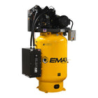 EMAX Silent Air Industrial 10 HP 120-Gallon 2-Stage Vertical Piston Air Compressor — 460V 3-Phase, 38 CFM, Pressure-Lubricated (ESPR10V120V3-460)
