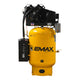 EMAX Silent Air Industrial 10 HP 120-Gallon 2-Stage Vertical Piston Air Compressor — 460V 3-Phase, 38 CFM, Pressure-Lubricated (ESPR10V120V3-460)