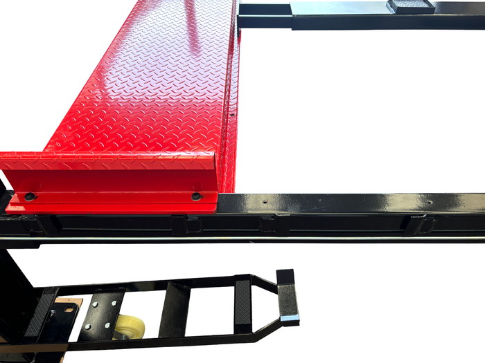 Model: Olympic HDMBL-10 "The Skipper" Portable Boat & Trailer Storage Lift / Extra Wide / Extra Long / Adjustable Width Runway / Sliding Hitch Wheel Rest / 84″ Storage Space / 125″ Between Posts / 195″ Platform Length / 10 Year Warranty / SHIPS FREE!