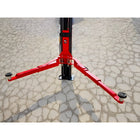 Top-down view of column with asymmetric arms spread