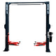 Katool KT-AS110D 11,000 lb Asymmetric Two-Post Lift — Direct Drive, Single-Point Lock Release