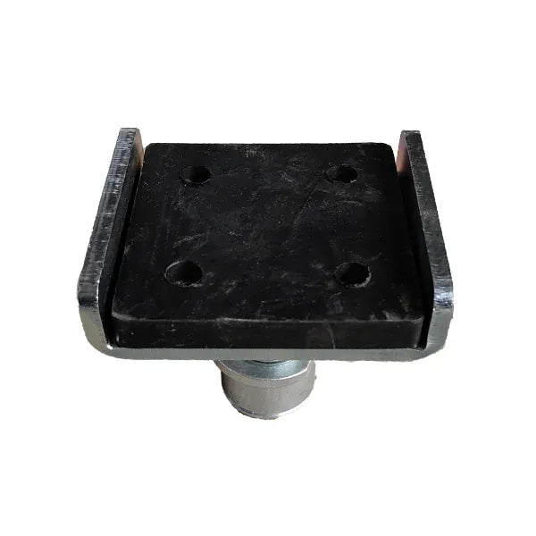Katool KT-MP5 cradle top-down view showing rubber contact pad with four mounting holes