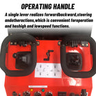 Katool KT-SK26B twin-lever operator controls and gear-pattern decal