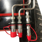 Katool KT-SK26B auxiliary hydraulic quick-disconnect couplers with red dust caps