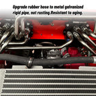 Katool KT-SK26B galvanized rigid hydraulic piping routed over the radiator