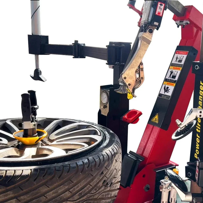 Katool KT-T880 13-26" Tire Changer Machine with a tire on a white background