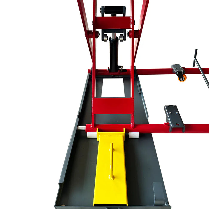 Katool KT-X77 center support frame and yellow drive-on ramp