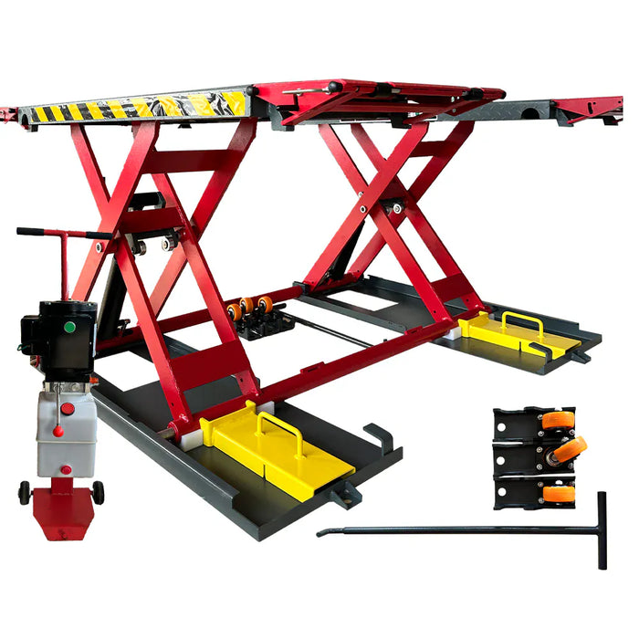Katool KT-X77 diamond-plate platform with sliding extension panel