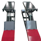 Katool KT-X99 scissor lift platform and cylinder detail with red approach ramp