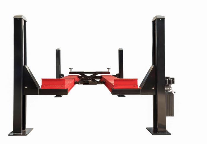 Model: Olympic 4PHDXLA-11 / Open Front Alignment Lift / 11,000-lb. Capacity Car & Truck Maintenance / Turntables / Slip Plates / 138″ W X 246″ L 10-Year Warranty / SHIPS FREE!