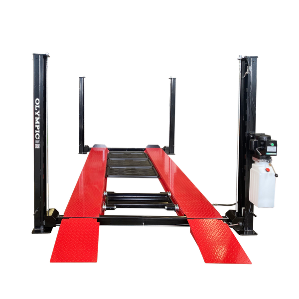OLYMPIC Model: 4PC-6: "The "Little Buddy" Compact Portable 6,000 lb. Maintenance & Storage Lift / 96.57″ W X 173″ L / 10-Year Warranty / SHIPS FREE!