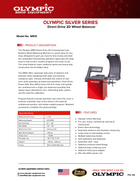 Model: W810 / The Olympic W810 Direct Drive 2D Wheel Balancer / Computerized / 2D LCD Display / Low Rotation Motorized Wheel Balancer / 3-Year Warranty